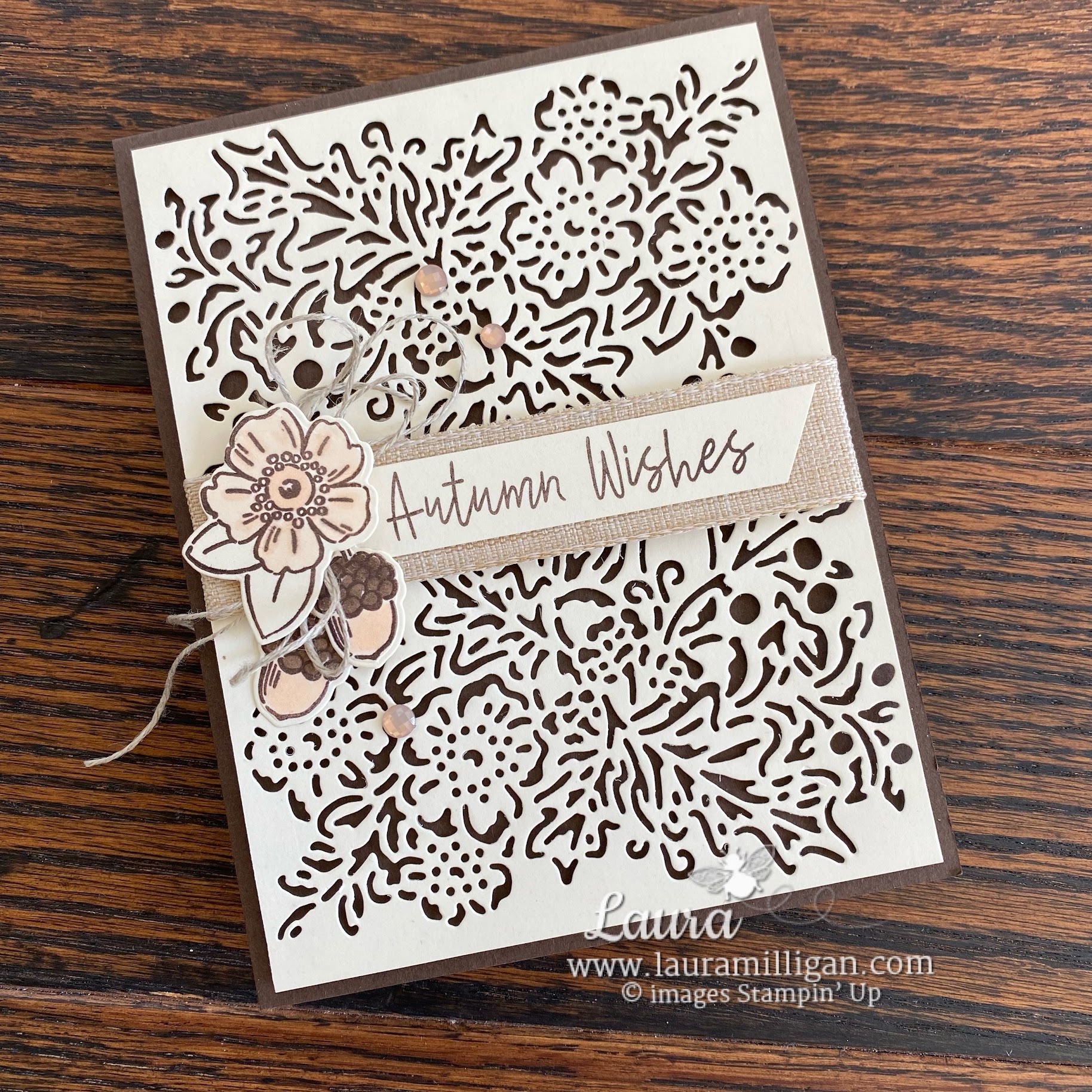 Create an Autumn Wishes Card with Fond of Autumn - LauraMilligan