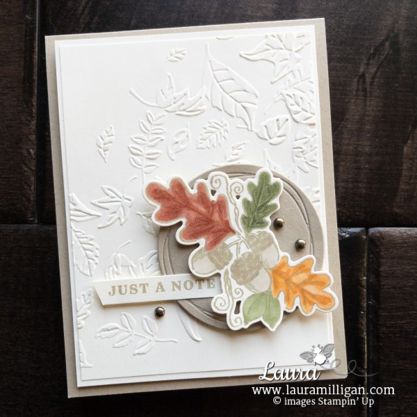 Just a Note & Last Day For Fond of Autumn Class - LauraMilligan