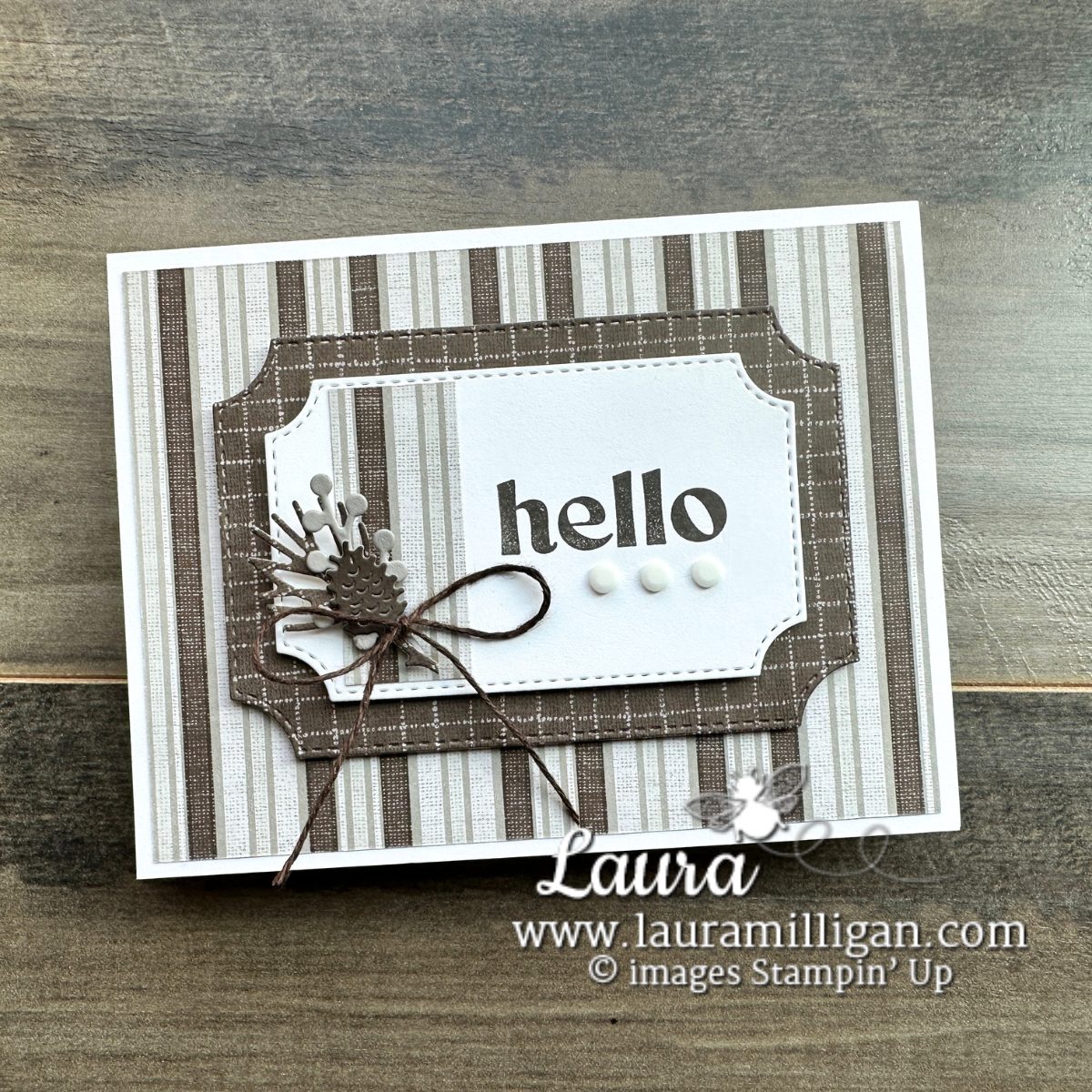 A Handmade Hello Card Idea & NEW Card Class to Go! - LauraMilligan